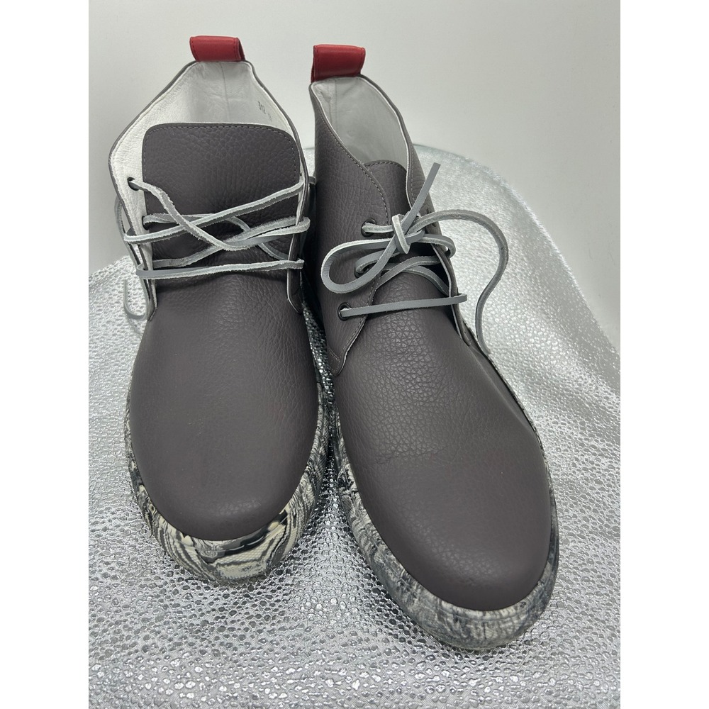 Del Toro Made in Italy Mens Leather Chukka Boots Marble Sole Size 13